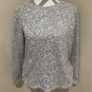 Banana Republic animal print long sleeve top